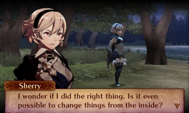 Sherry (Corrin): I wonder if I did the right thing. Is it even possible to change things from the inside?
