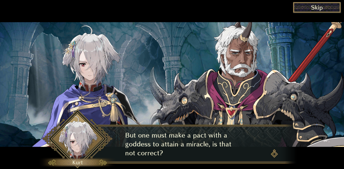 Kurt: But one must make a pact with a goddess to attain a miracle, is that not correct?